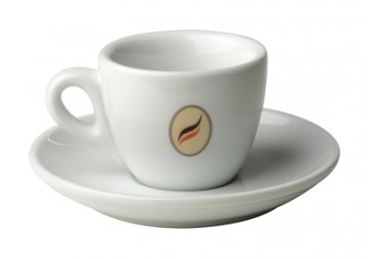 La Tazza espressokopp, 6-pakning med fat