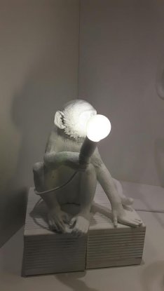 Monkeylamp ekstra lampe til Seletti A-lampe, hvit