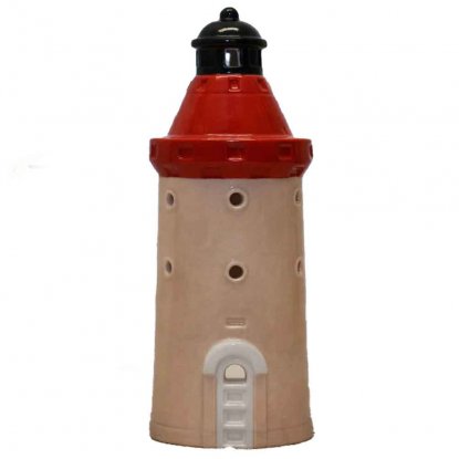 Keramikhus Landsort fyr for stearinlys, 18 cm