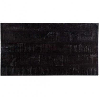 Bordplate i svart mangotre, 130 x 70 cm