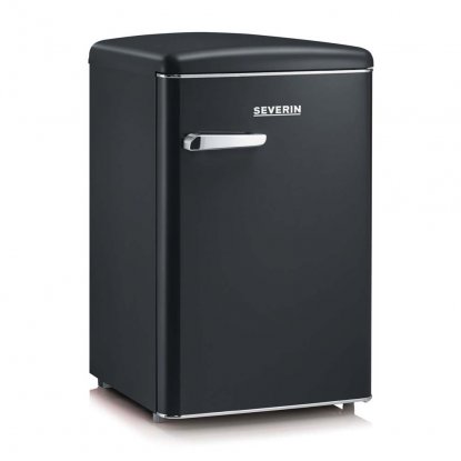 Liten kjøleskap med fryser, svart – Severin