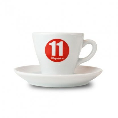 Magasin 11, 28 cl cappuccino-kopp med underfat, dobbel