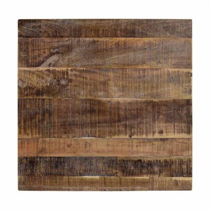 Bordplate i mangotre, 70 x 70 cm