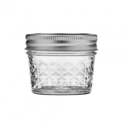 Quilted Mason-krukke – 4 oz, 118 ml – vanlig åpning
