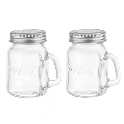 Coca-Cola salt- og pepper-masonflasker / 2 stk.