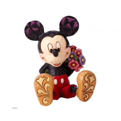 Disney-figur: Mini-Mickey Mouse med blomster