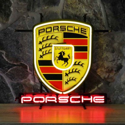 Neonskylt porsche