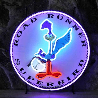 Neonskylt road runner