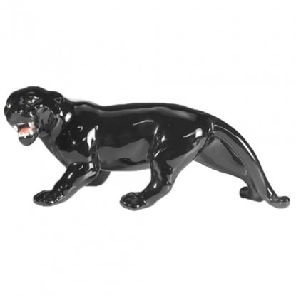 Panter som sniker seg inn – Porselensdyr, 16 cm