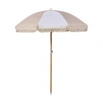 Parasoll Valletta med stativ og bærepose – beige