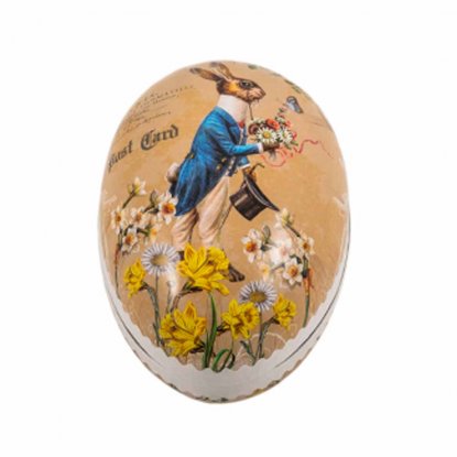 Påskeegg i gammeldags stil, 15 cm, Bunny Mail, beige, 1 stk.