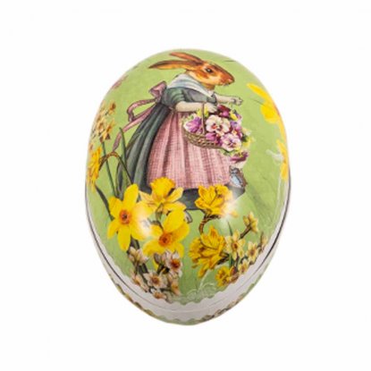 Påskeegg i gammeldags stil, 15 cm, Bunny Mail, grønn, 1 stk.