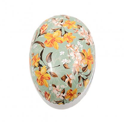 Påskeegg i gammeldags stil, 15 cm, blomster, grønn, 1 stk.