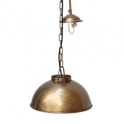 Taklampe Thormann antikmessing – liten