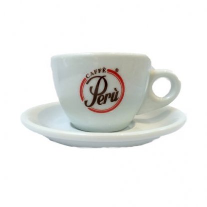 Peru espressokopp, 6-pakning med fat
