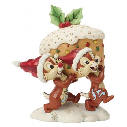 Disney-figuren Piff & Puff bærer en fruktkake