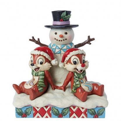Disney-figur: Piff & Puff med snømann