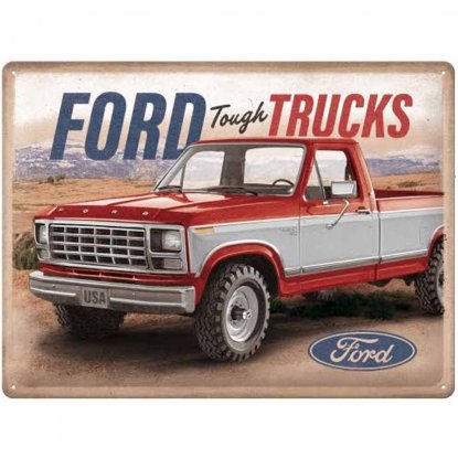 Ford Tough Trucks metallskilt 30 x 40 cm