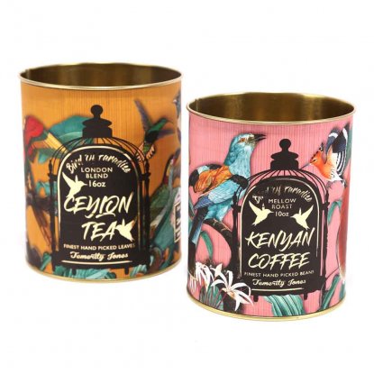 Potte / blikkboks, 2-pakning, Birds
