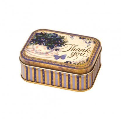 Liten blikkboks «Thank you»