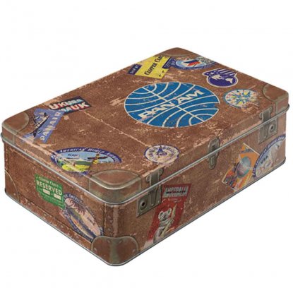 Flat blikkboks «Pan Am»