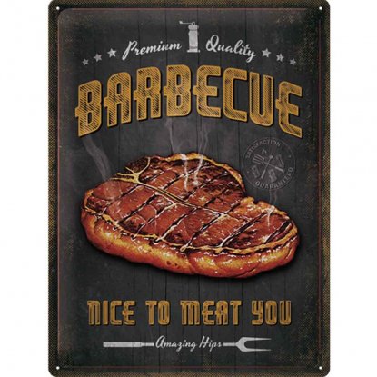 Plateskilt «Barbeque» 30 x 40 cm
