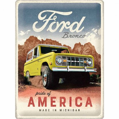 Ford Bronco metallskilt 30 x 40 cm