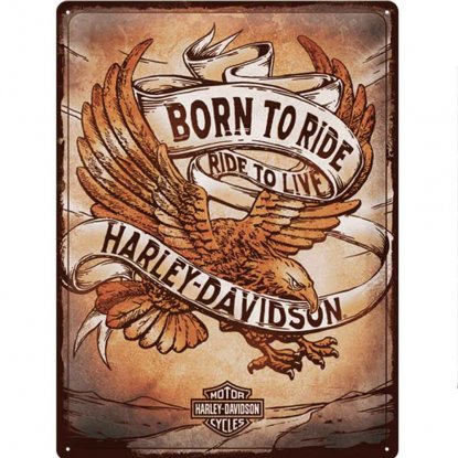 Metallskilt Harley Davidson 30 x 40 cm