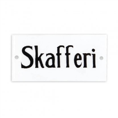 Skilt «SKAFFERI» 9 x 4,5 cm