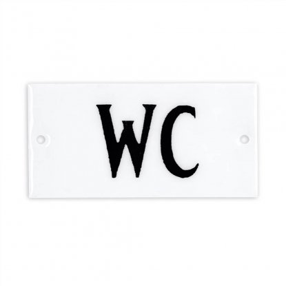 Skilt «WC» 9 x 4,5 cm