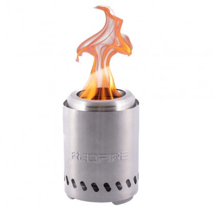 Volcano peis, bordmodell Small, rustfritt stål, RedFire