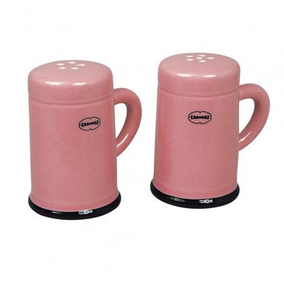 Salt- og pepperbøsser i retrostil – Rosa