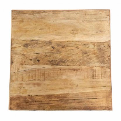 Sandblåst, lett bordplate 70 x 70 cm