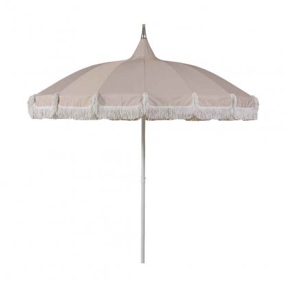 Parasoll Santiago med stativ og bæreveske – Beige