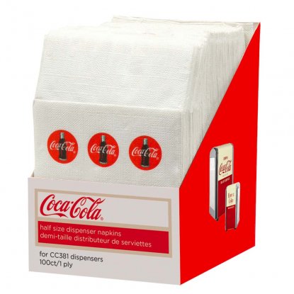 Påfyllingsservietter Coca-Cola, 100 stk.