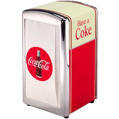 Serviettholder Coca-Cola, høy modell