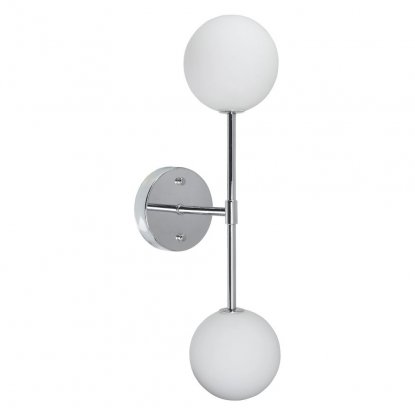 Sigma D vegglampe, krom og opal, 49 cm – Pr Home
