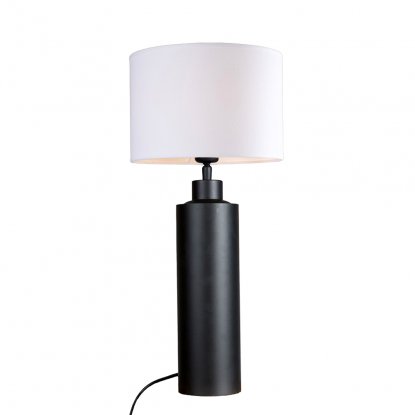 Solo bordlampe, matt svart/hvit, 57 cm – Pr Home