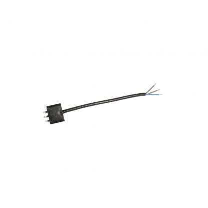 Takkontakt DCL, svart, 20 cm kabel, jordet