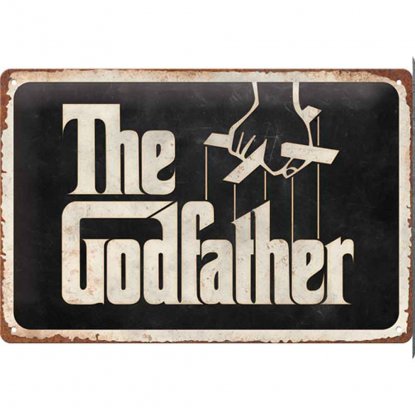 «The Godfather»-metallskilt 20 x 30 cm