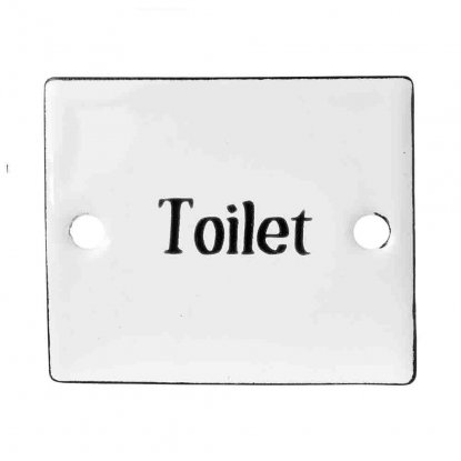 TOILET-skilt 6 x 5 cm