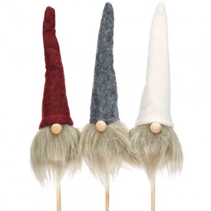 Nissefigurer, 3 stk., 12 cm