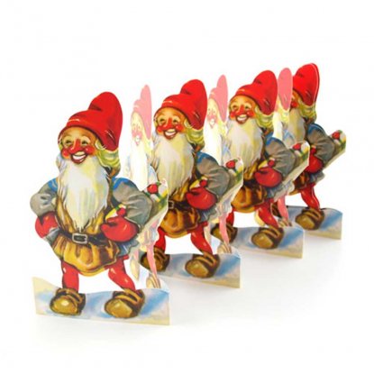 Juledekorasjon Papirfigurer Pakketomte