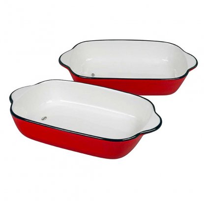 Bakeformer, 2 sett, Cabanaz – Rød