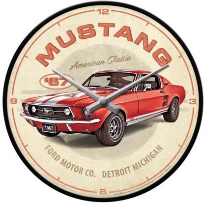 Veggklokke Ford Mustang 31 cm