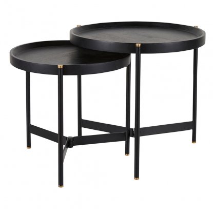 Turin sidebord, 2 sett, svart, Wikholm Form