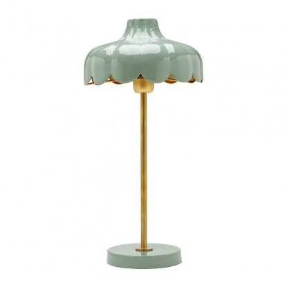 Wells bordlampe Grønn/gull 50 cm - Pr Home