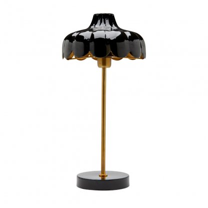 Wells bordlampe, svart/gull, 50 cm – Pr Home