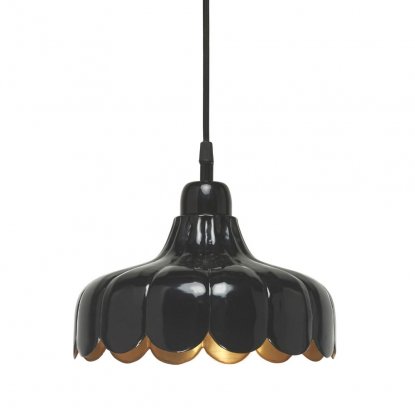 Wells tak-/vinduslameller, svart/gull, 24 cm – Pr Home