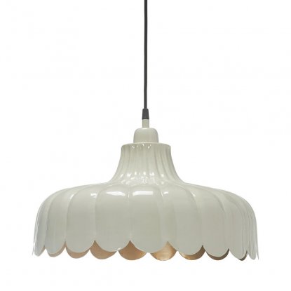 Wells taklampe, beige/gull, 43 cm – Pr Home